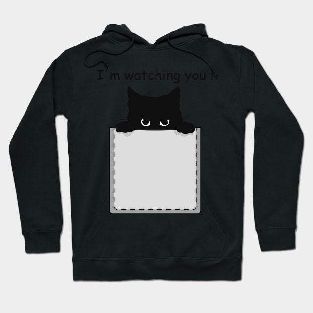 I'm watching you ! Hoodie by iconking